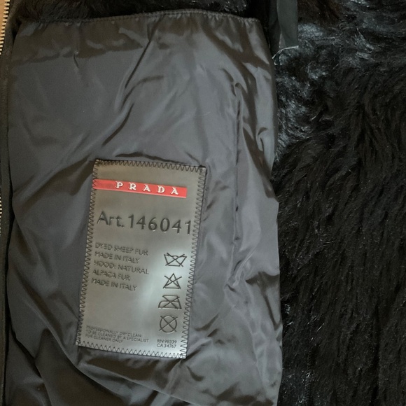 PRADA Natural shearling coat - Picture 3 of 5